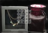 Layering Brass Turquoise Charm Set