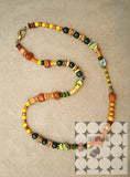 Irish Ladies Gemstone Beaded Harvest Necklace