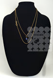 Brass Layering Lapis Gemstone Set