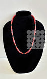 Express Yourself Pink and Red Women's Beaded Necklace