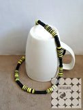 Express Yourself Yellow and Black Necklace