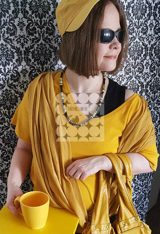 Express Yourself Yellow and Black Necklace
