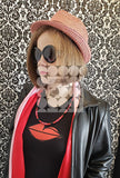 Express Yourself Pink and Red Women's Beaded Necklace