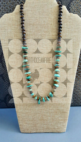 Southwest Turquoise Rope Necklace