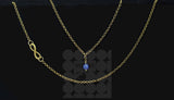 Brass Layering Lapis Gemstone Set