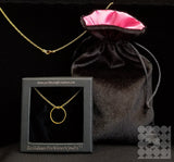 Gold Necklace Gold Karma Layering Necklace