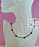 Women's Onyx and Hematite Beaded Black Necklace