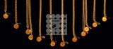 Gold Layering Chains with Astrology Charm and Swarovski Crystal