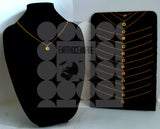 Gold Layering Chains with Astrology Charm and Swarovski Crystal